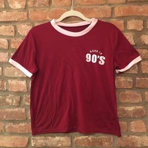 Born in the 90s crop top